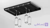رک فلت جای گیلاس سقفی رنگ مشکی عرض 560mm فانتونی G095