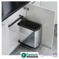 سطل چند منظوره توکار لولایی هایلو کد 341810 جهت یونیت عرض 450mm فانتونی Q145