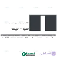 مکانیزم سوئیول تک درب چوبی ساختمانی با عرض درب 750mm-1100mm فانتونی K232