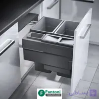 سطل چند منظوره توکار متصل به بدنه هایلو کد 361961 مدل یوروکارگو اس سی جهت یونیت عرض 600mm فانتونی Q260