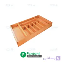 جای قاشق و چنگال چوب راش فانتونی کد O023