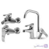 ست کامل شیرآلات شودر مدل لرد کروم