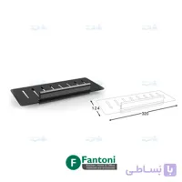 شلف حمام مستطیل مشبک یک طبقه مدل A0 فانتونی S007