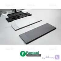پریز برق مدل آمریکن پلاس با درب فلپ رنگ سیلور فانتونی N411