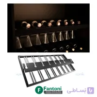 چراغ LED شلف آلومینیومی نگهدارنده بطری و گیلاس به همراه ترانس فانتونی N675 تا N676