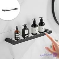 شلف حمام یک طبقه ترکیبی پیچی رنگ مشکی مات سری G فانتونی S065