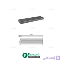 شلف حوله یک طبقه رینگ بسته رنگ نوک مدادی سری H فانتونی S076