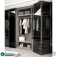 مکانیزم درب تاشو فولد 180 درجه دو درب آلومینیوم عرض 1000mm فانتونی K019