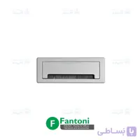 قاب داکت لولایی آلومینیومی رومیزی با درب آرامبند طول 200mm رنگ سیلور فانتونی T343