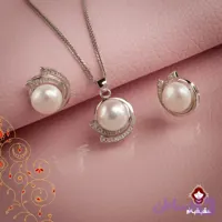نیم ست مروارید ملیکا بدون زنجیر