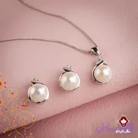 نیم ست مروارید جلوه بدون زنجیر