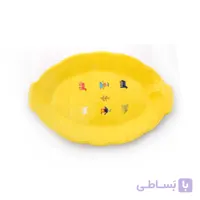 دیس سفالی‏ آرانیک مدل گبه- زرد