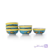 کاسه سفالی عسل خوری آرانیک مدل ماهی