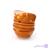 کاسه ماست خوری آرانیک مدل گبه -نارنجی بسته 6 عددی