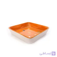 دیس سفالی مربعی آرانیک مدل گبه – نارنجی