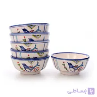 کاسه ماست خوری آرانیک‎ ‎‎طرح‎ ‎پرند خوشبختی- مجموعه 6 عددی