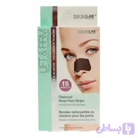 چسب زغال (ذغال) بینی اسکین لب SKINLAB مدل Charcoal Nose Pore Strips بسته 6 عددی