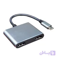 مبدل 4 پورت Type-C کی نت مدل KNET K-CO18 | هاب USB-C چهار پورت