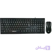 کیبورد و ماوس باسیم اقتصادی وان مکس مدل OM-KM2200B | ست سیمی کاربردی