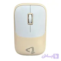 ماوس بی‌سیم وان مکس مدل OM-W43E کرمی | ماوس Wireless با دانگل USB