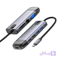 هاب 10 پورت مک دودو HU-7420 | USB-C، HDMI 4K، LAN , PD 100W