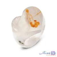 انگشتر سنگی قلب عقیق رتایلی کد N3020