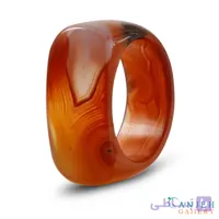 انگشتر سنگی عقیق سرخ سلیمانی کد N3015