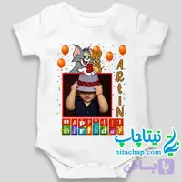 سرهمی تولد تام و جری با عکس کودک کد2