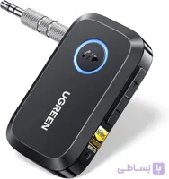 گیرنده بلوتوث UGREEN 6.0 برای خودرو با LDAC، آداپتور بلوتوث AUX 3.5 میلی‌متری با قابلیت حذف نویز با هوش مصنوعی، بی‌سیم Hi-Res با قابلیت تماس هندزفری، عمر باتری 15 ساعته
