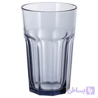 لیوان شیشه‌ای دودی مقاوم ۳۵۰ میلی‌لیتری ایکیا مدل POKAL اصل