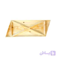 سینی پذیرایی چوبی کنده کاری طرح هندسی از چوب روسی سایز 19×49 سانت (ارسال رایگان)