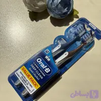 پک ۲ عددی مسواک اورال بی مدل CrissCross Deep Clean با برس متوسط (Medium)