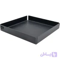 سینی سرو فلزی (ظرف رست) لبه‌دار 15×15 سانتی‌متر