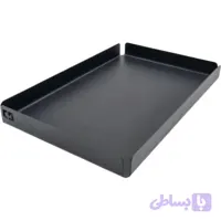 سینی سرو فلزی (ظرف رست) لبه‌دار 23×15 سانتی‌متر