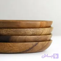 ست بشقاب چوبی دستساز 20سانتی(ست 6 تایی)
