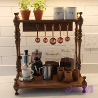 کافی بار چوبی دستساز مدل kb01