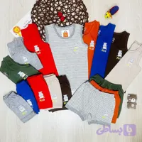 ست لباس زیر رکابی و شورت پادار پسرانه
