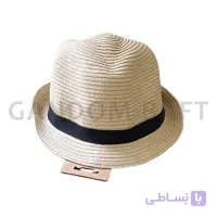 کلاه حصیری بچگانه نوار مشکی – کد G366