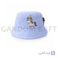 کلاه باکتی ساده بچگانه طرح اسب تک شاخ – کد G374