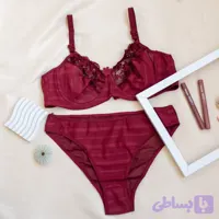 ست شورت وسوتین توری فنردار کد6673