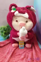 عروسک بالشتی پتو دار خوک شیشه به‌دست اورجینال