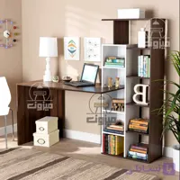 میز تحریر کتابخانه ای مدل رها دو میزون چوب