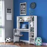 میز تحریر مدل گیتی یک سفید میزون چوب