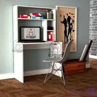 میز تحریر مدل شهنام دو میزون چوب