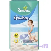 پوشک شنای پمپرز مدل اسپلشرز سایز 4-5 وزن 9 تا 15 کیلوگرم بسته 11 عددی