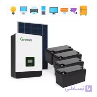 پکیج خورشیدی ۶ کیلووات همراه پنل و باتری