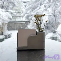 جاکارتی و جاکاغذی بتنی مدل شید (اکسسوری مدرن و چندگانه میز کار)