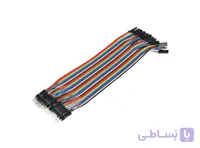 سیم جامپر نر به ماده 20cm فلت 40 رشته