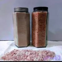 نمک صورتی ، دلنمک 950گرمی در ظرف شیشه ای 6ضلعی با درب کانتینری فلزی دهانه 68 میلیمتر (کد R2CE0)