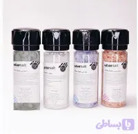 پک نمکساب ۴تایی نمک آبی سمنان+نمک خاکستری+دلنمک+نمک صورتی